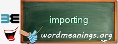 WordMeaning blackboard for importing